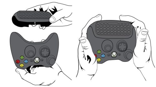 Microsoft Kontroller Chatpad Xbox 360 Fekete / Használt Tesztelt / 3 Hónap Garancia