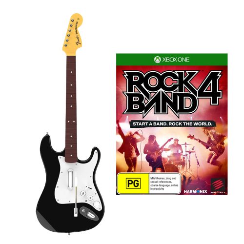 Rock Band Fender Gitár + Rockband 4 Xbox One / Használt