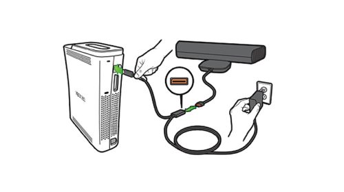 KINECT Szenzor Adapter Fat Xbox 360 Konzolhoz / Használt 3 Hónap garancia