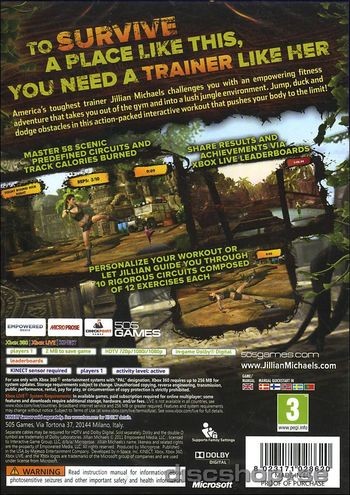 KINECT Jillian Michaels Fitness Adventure Xbox 360 / Használt 