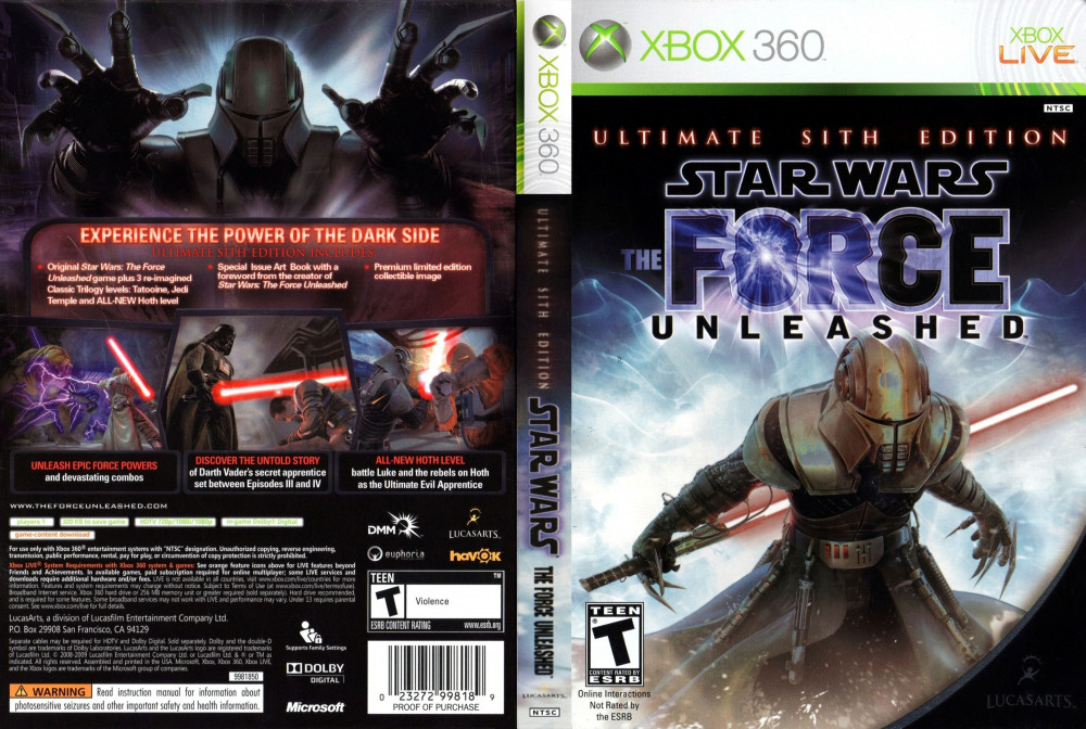 Игры xbox 360 wars. Force unleashed Xbox 360. Star Wars the Force unleashed Xbox 360. Диск ps3 Star Wars the Force unleashed. Star Wars игра на Xbox 360 unleashed.
