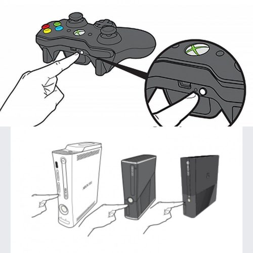 Xbox 360 Kontroller Fekete vezeték nélküli / Használt